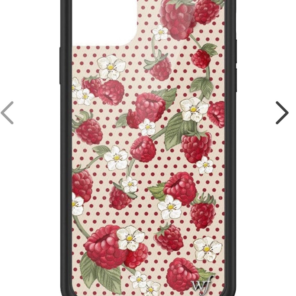 Raspberry polka dot wildflower cases iPhone 11 Pro Max case
